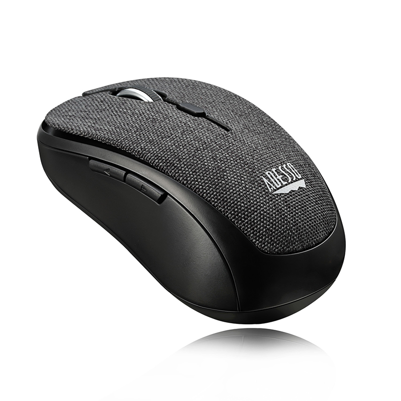 Adesso IMOUSE S80B Mouse - USB - Optical - 6 Button(s) - Black - Wireless 